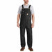 J7523 Bib Overalls 30 Waist Sz 32 Inseam Blk