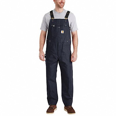 J7523 Bib Overalls 50 Waist Size 32 Inseam