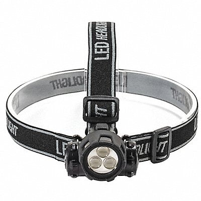 Headlamp Plastic Black Silver 26lm