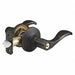 Lever Lockset Aged Bronze Wave Style