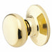 Knob Lockset Biscuit Style Polished Brss