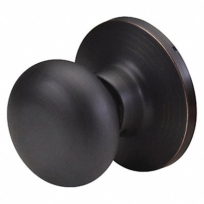 Knob Lockset Biscuit Style Aged Bronze