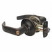 Lever Lockset Aged Bronze Return Style