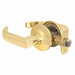 Lever Lockset Polished Brss Return Style