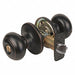 Knob Lockset Rusk Style Aged Bronze