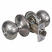 Knob Lockset Rusk Style Satin Nickel