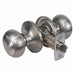 Knob Lockset Rusk Style Satin Nickel