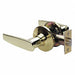 Lever Lockset Polished Brss Strght Style