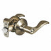 Lever Lockset Antique Brass Wave Style