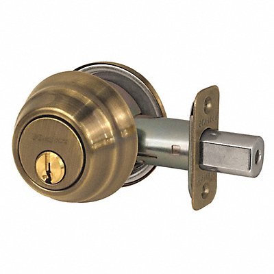 Deadbolt Antique Brass Single Cylinder