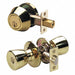 Knob Lockset Tulip Style Polished Brass