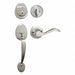 Lever Lockset Satin Nickel Wave Style