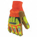 Leather Gloves Orange/Tan M PR