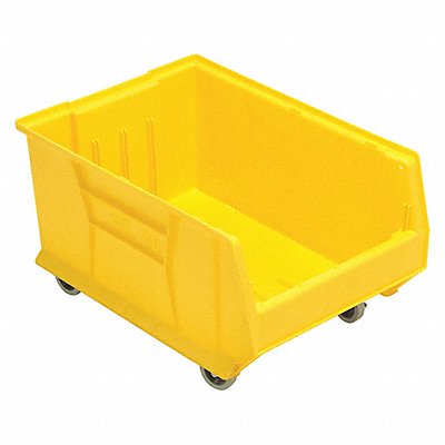 G7042 Mobile Hopper Bin Yellow PP 11 in