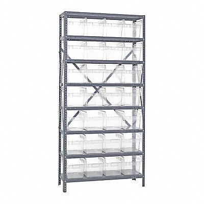 G7420 Bin Shlvng 12inx75inx36in Clear