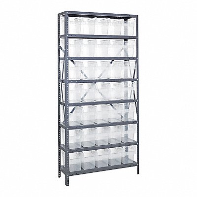 G7419 Bin Shlvng 12inx75inx36in Clear