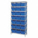 Bin Shlvng 36inx74inx12in Blue