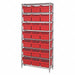 Bin Shlvng 36inx74inx18in Red