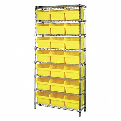 K6944 Bin Shlvng 36inx74inx24in Yellow