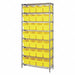 Bin Shlvng 36inx74inx12in Yellow