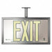 Exit Sign with Frame Post Mount and Kit