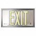 Exit Sign w Frame Wall Mount Aluminum