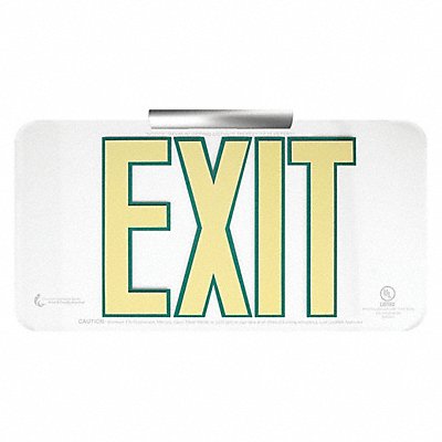 Exit Sign w Universal Wall/Ceiling Mount