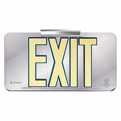 Exit Sign w Universal Wall/Ceiling Mount