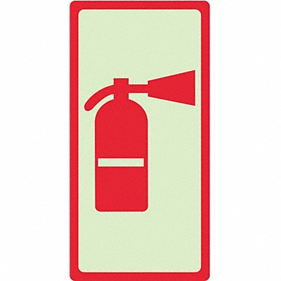 Photolum Safety Sign 12in x 6in Plastic