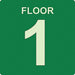 Photolum Floor Sign 8in x 8in Plastic