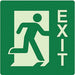 Photolumsct Exit Right Sign 8x8in Plstic