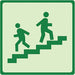 Photoluminescent Safety Sign 8x8in Plstc