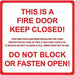 Safety Sign 8 in x 8 in Plastic