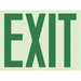 Photoluminescnt Safety Sign 9x12in Plstc