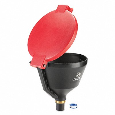 Drum Funnel Red Polyethylene Buttress