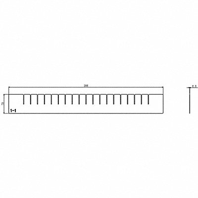 Divider 1pk 2 3/4 in H x 22 9/32 in W