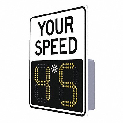 Radar Speed Monitor Sign Aluminum 29x23 