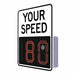 Radar Speed Monitor Sign Aluminum 29x23 