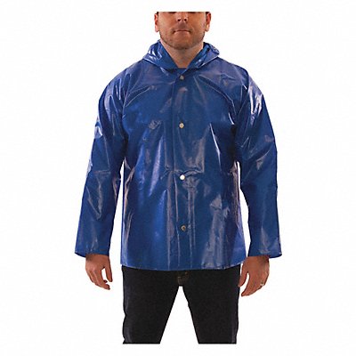 D8968 Rain Jacket M Blue Polyurethane Mens