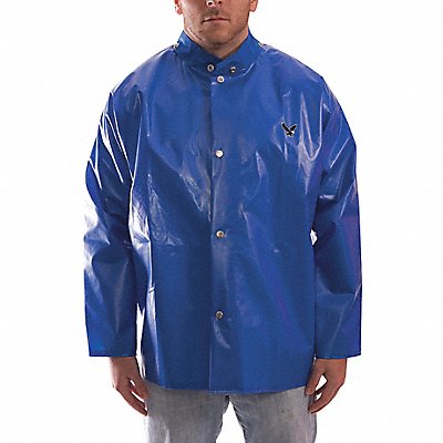 D8969 Rain Jacket M Blue Polyurethane Mens