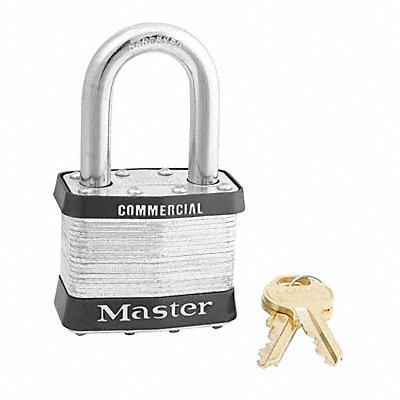 Keyed Padlock 15/16 in Rectangle Silver