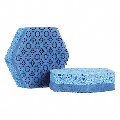 Scrubber Sponge 4 1/2 in L Blue PK16