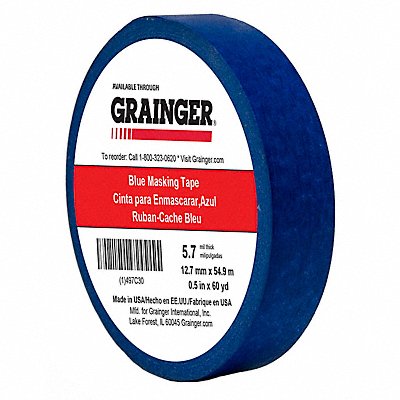 Masking Tape 1/2 W 60 yd L Blue