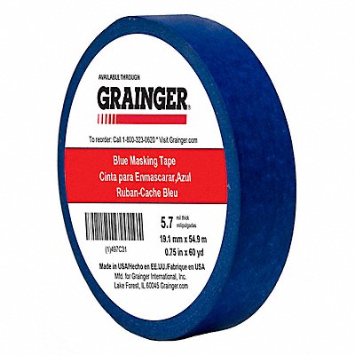 Masking Tape 3/4 W 60 yd L Blue