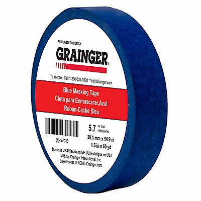 Masking Tape 1 1/2 W 60 yd L Blue