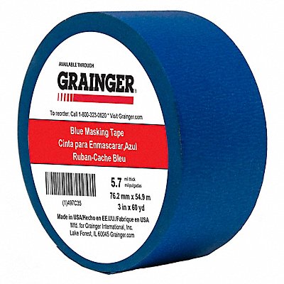 Masking Tape 3 W 60 yd L Blue