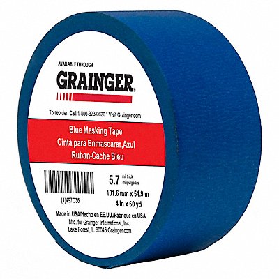 Masking Tape 4 W 60 yd L Blue