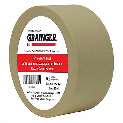 Masking Tape 2 W 60 yd L Tan