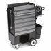 Black Light Duty Tool Utility Cart