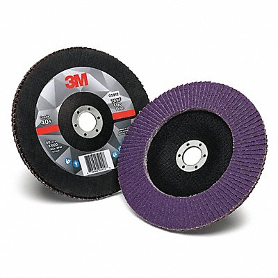 Flap Disc 7 in Dia 7/8 in Arbor 40 Grit